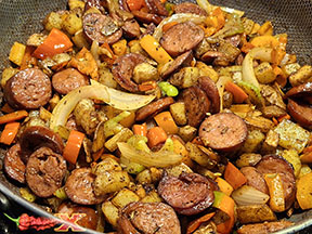 meat lovers spicy pepper dish